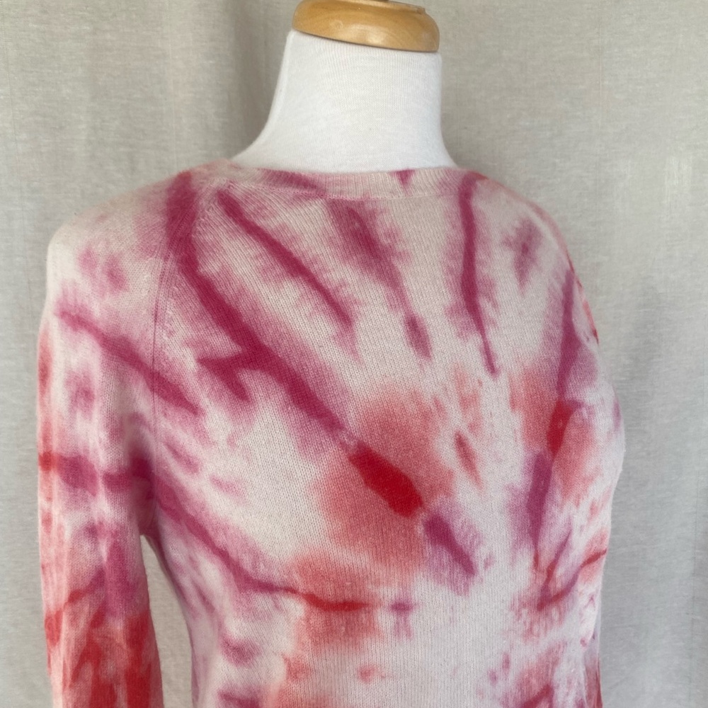 Crush Cashmere CASHMERE Tie-Dye Sweater Sz Small